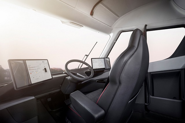 2023 Tesla Semi Truck Interior